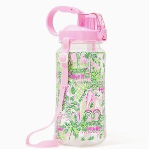 Lilly Pulitzer Water Sports Drink Bottle Mandevilla Baby Always Worth It NEW wat